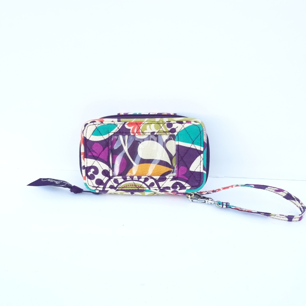 Vera Bradley multicolored wristlet.  3"×5.5".